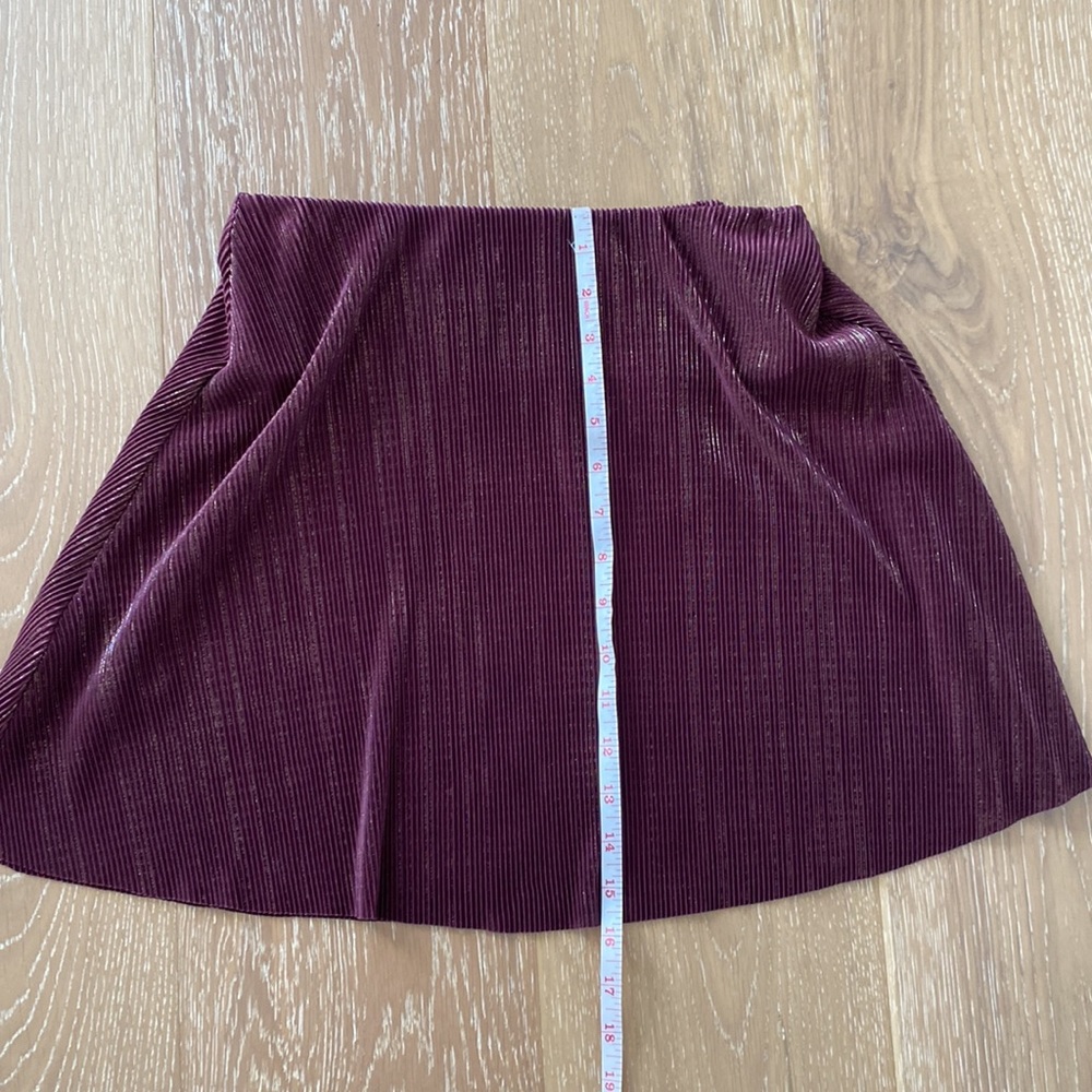 BCBGeneration Burgundy Mini skirt, XS - Picture 7 of 7